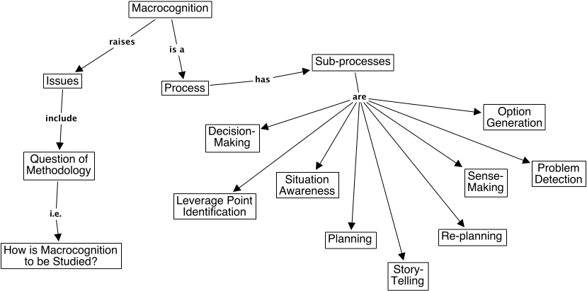 Macrocognition - A map