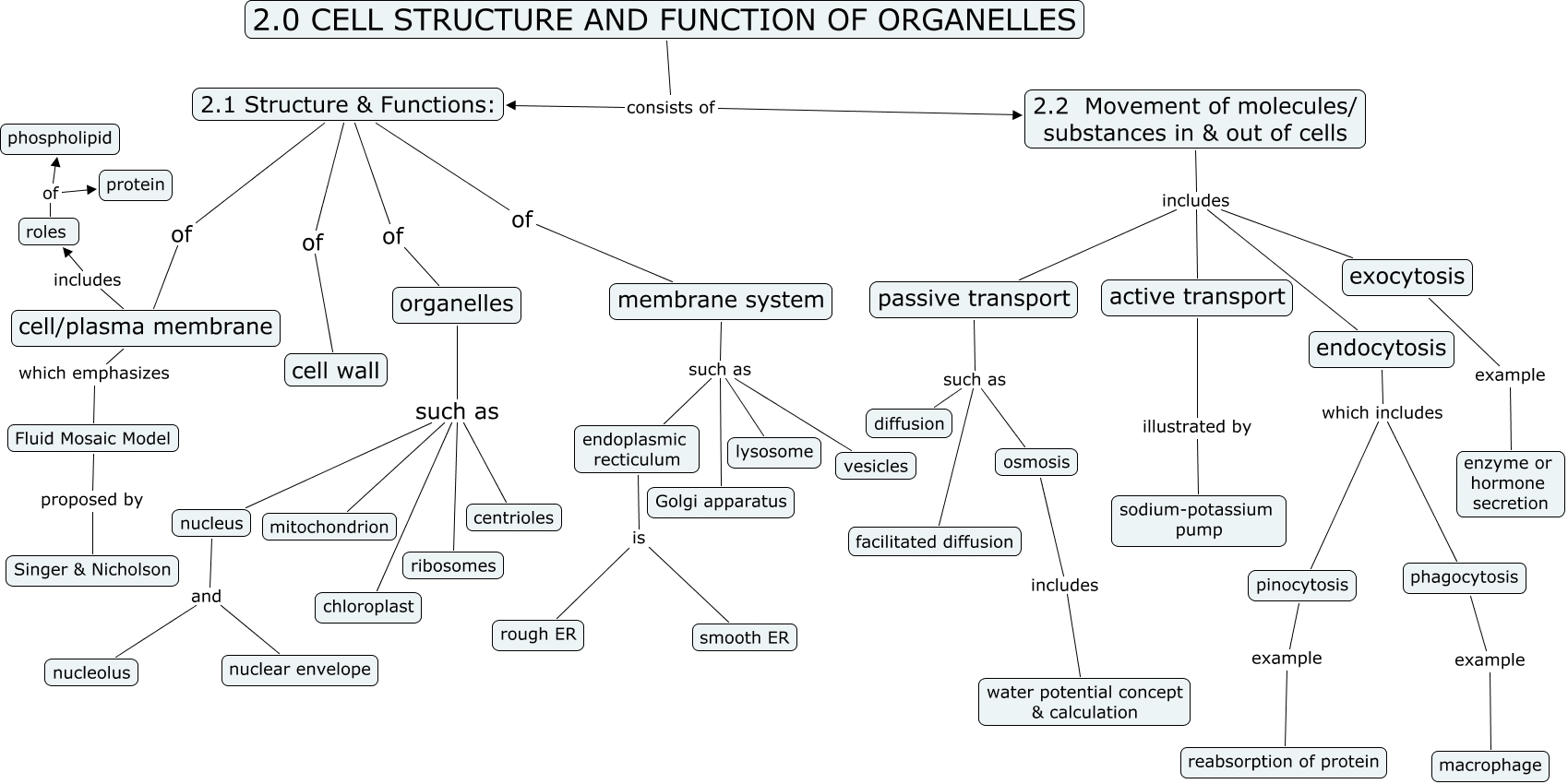 chapter2_overview - cell structure & function of organelles