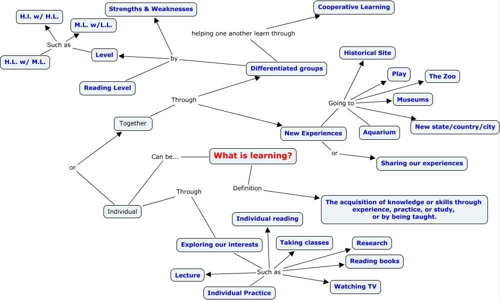 Learning Map - What is Learning?