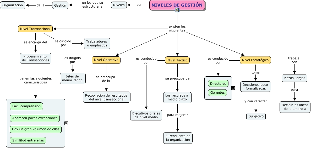 niveles de gestion en las empresas